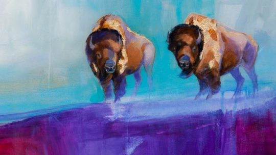 Original painting by Jackson Hole local artist Carrie Wild