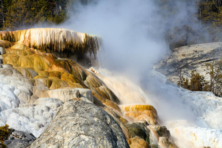 Mammoth Hotsprings in Yellowstone National Park